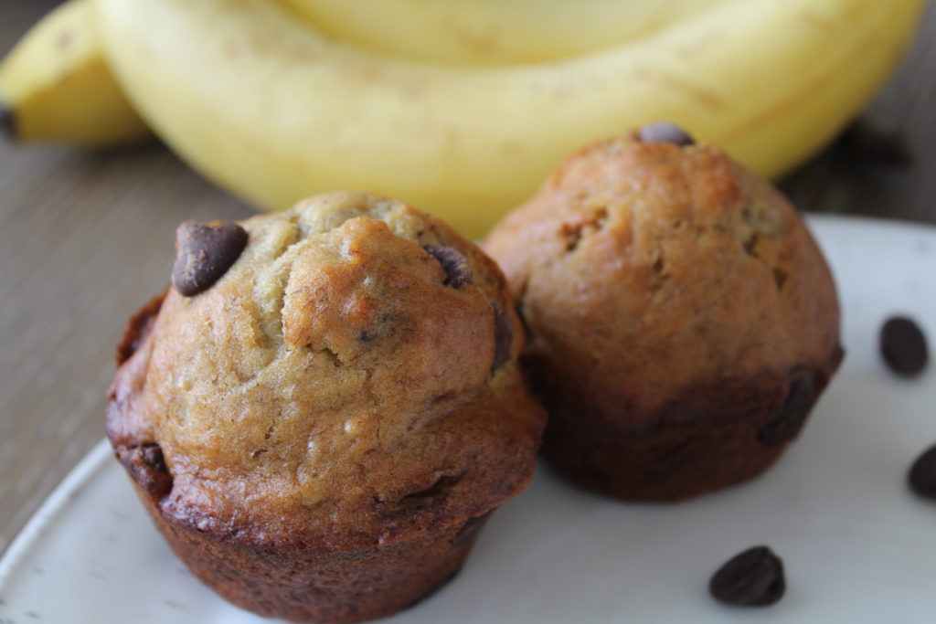 allergy friendly banana chocolate chip muffins